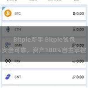 Bitpie新手 Bitpie钱包安全可靠，资产100%自主掌控