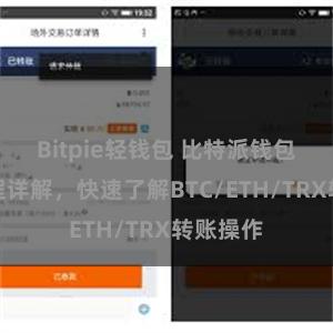 Bitpie轻钱包 比特派钱包转账教程详解，快速了解BTC/ETH/TRX转账操作