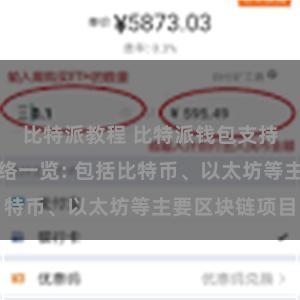 比特派教程 比特派钱包支持的区块链网络一览: 包括比特币、以太坊等主要区块链项目