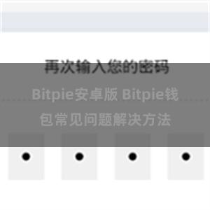 Bitpie安卓版 Bitpie钱包常见问题解决方法