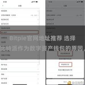 Bitpie官网地址推荐 选择比特派作为数字资产钱包的原因。