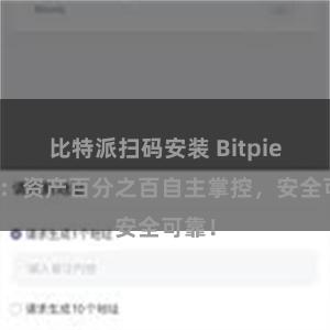 比特派扫码安装 Bitpie钱包：资产百分之百自主掌控，安全可靠！