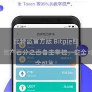 比特派官方版 Bitpie钱包：资产百分之百自主掌控，安全可靠！