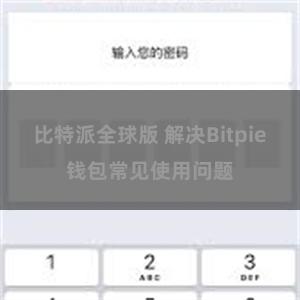 比特派全球版 解决Bitpie钱包常见使用问题