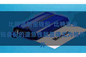 比特派加密钱包  比特派金钱备份的遑急性就显得尤为格外